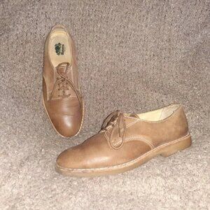 ROOTS CANADA-Vintage Brown Leather Oxfords-Latex Rubber Soles-Sz 8D-Excellent